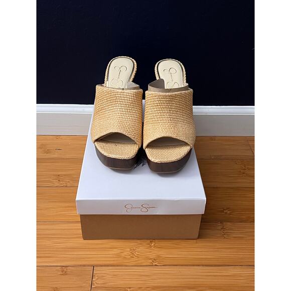 Jessica Simpson - Bermuda Raffia Natural Wedge Heel - 10M (US) - NEVER WORN - Picture 2 of 3